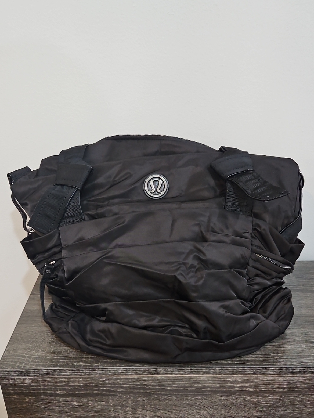 lululemon athletica Black Quilted Tote Bag